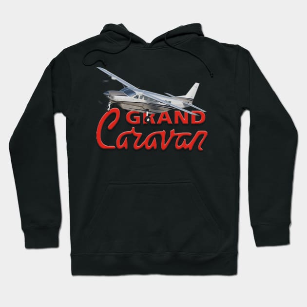 Grand Caravan in flight Hoodie by Caravele